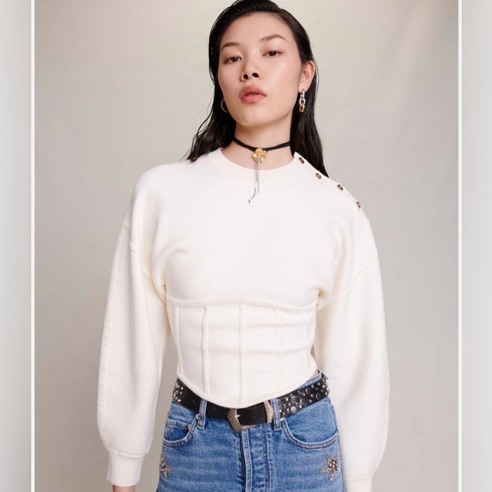 Maje corset sweater